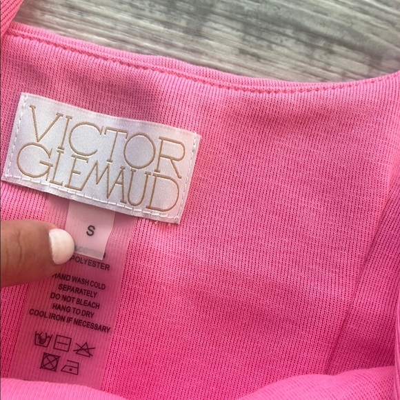 Victor Glemaud Pink Crop Top - Picture 5 of 7